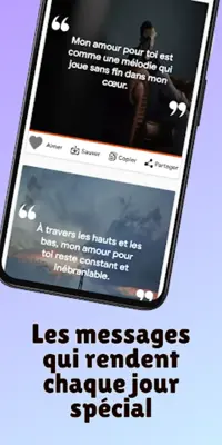 Messages touchants le cœur android App screenshot 5