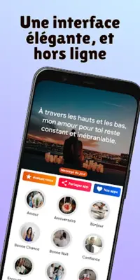 Messages touchants le cœur android App screenshot 6